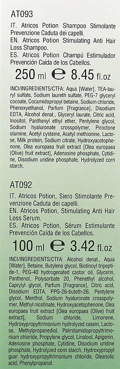 Набір "Система проти випадіння волосся" - Atricos Potion Anti-Hair Loss System Set (shm/250ml + h/ser/100ml) — фото N3