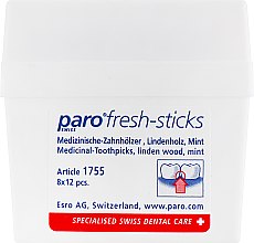 Медицинские зубочистки, среднего размера, с мятным вкусом (96шт) - Paro Swiss Fresh-Sticks — фото N2
