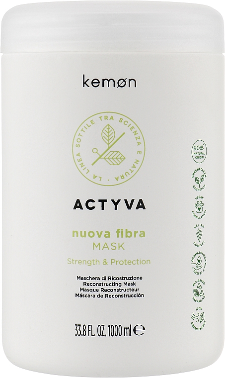 Маска для ослабленных и поврежденных волос - Kemon Actyva Nuova Fibra Mask — фото N3