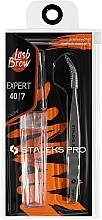 Пинцет профессиональный для ресниц, TE-40/7 - Staleks Pro Expert 40 Type 7 — фото N4