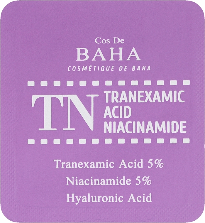 Сыворотка с транексамовой кислотой и ниацинамидом для лица и шеи - Cos De BAHA Tranexamic Acid Niacinamide Serum (пробник) — фото N1