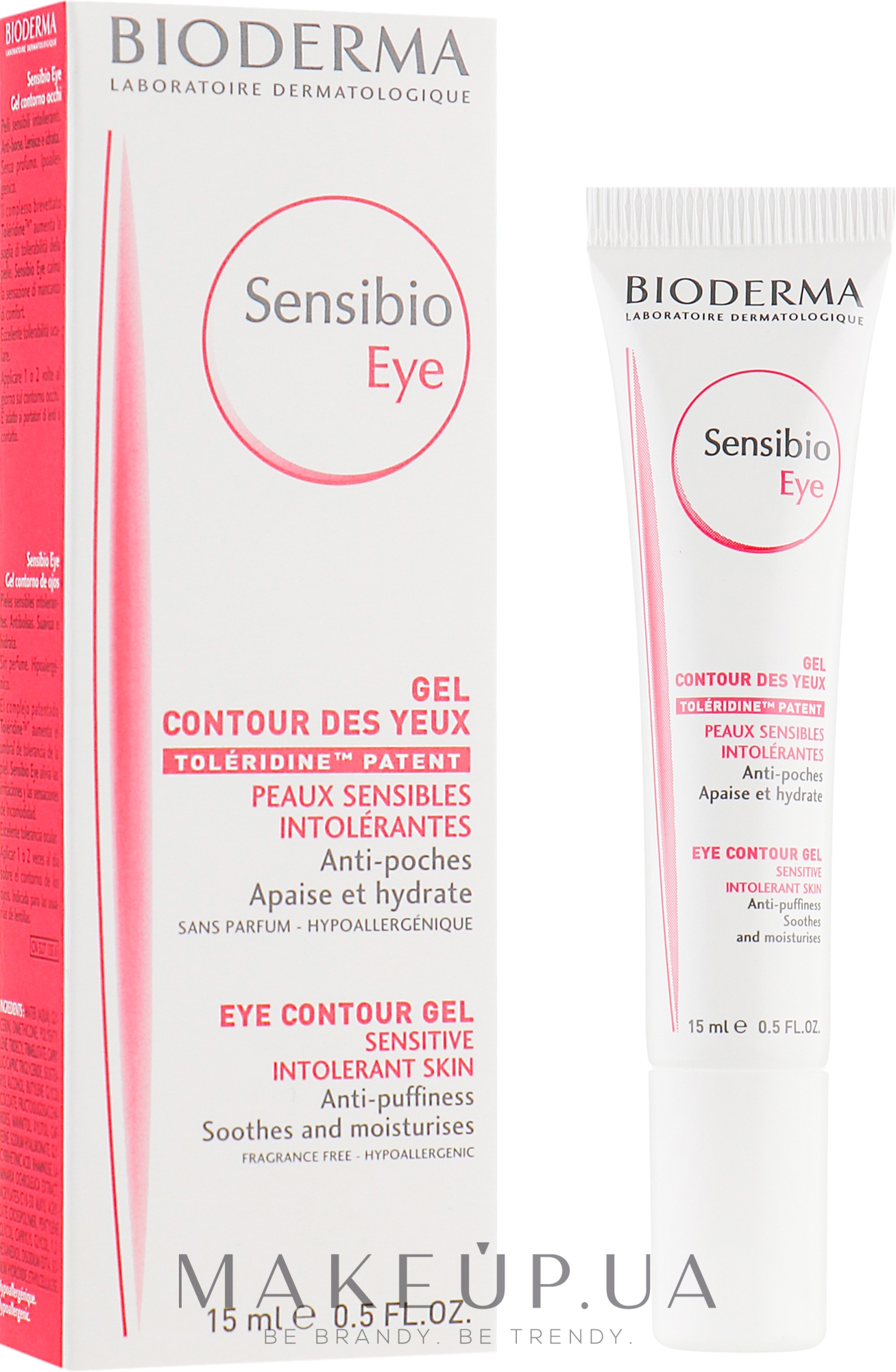 Крем-гель д/контура глаз - Bioderma Sensibio Eye Countour Gel — фото 15ml