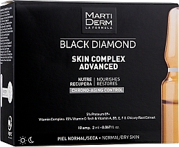 УЦІНКА Ампули для обличчя для нормальної й сухої шкіри - MartiDerm Black Diamond Skin Complex Advanced * — фото N4