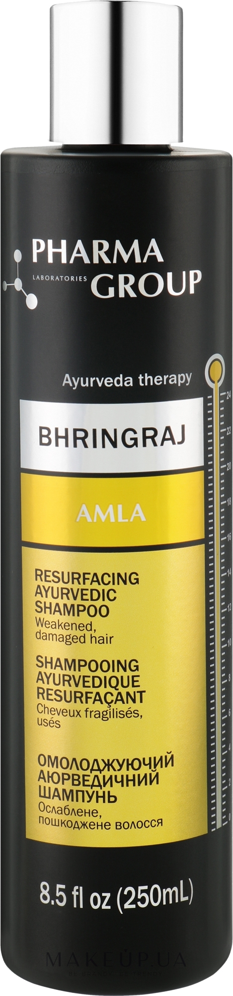 Омолоджувальний шампунь - Pharma Group Laboratories Bhringraj + Amla Resurfacing Shampoo — фото 250ml