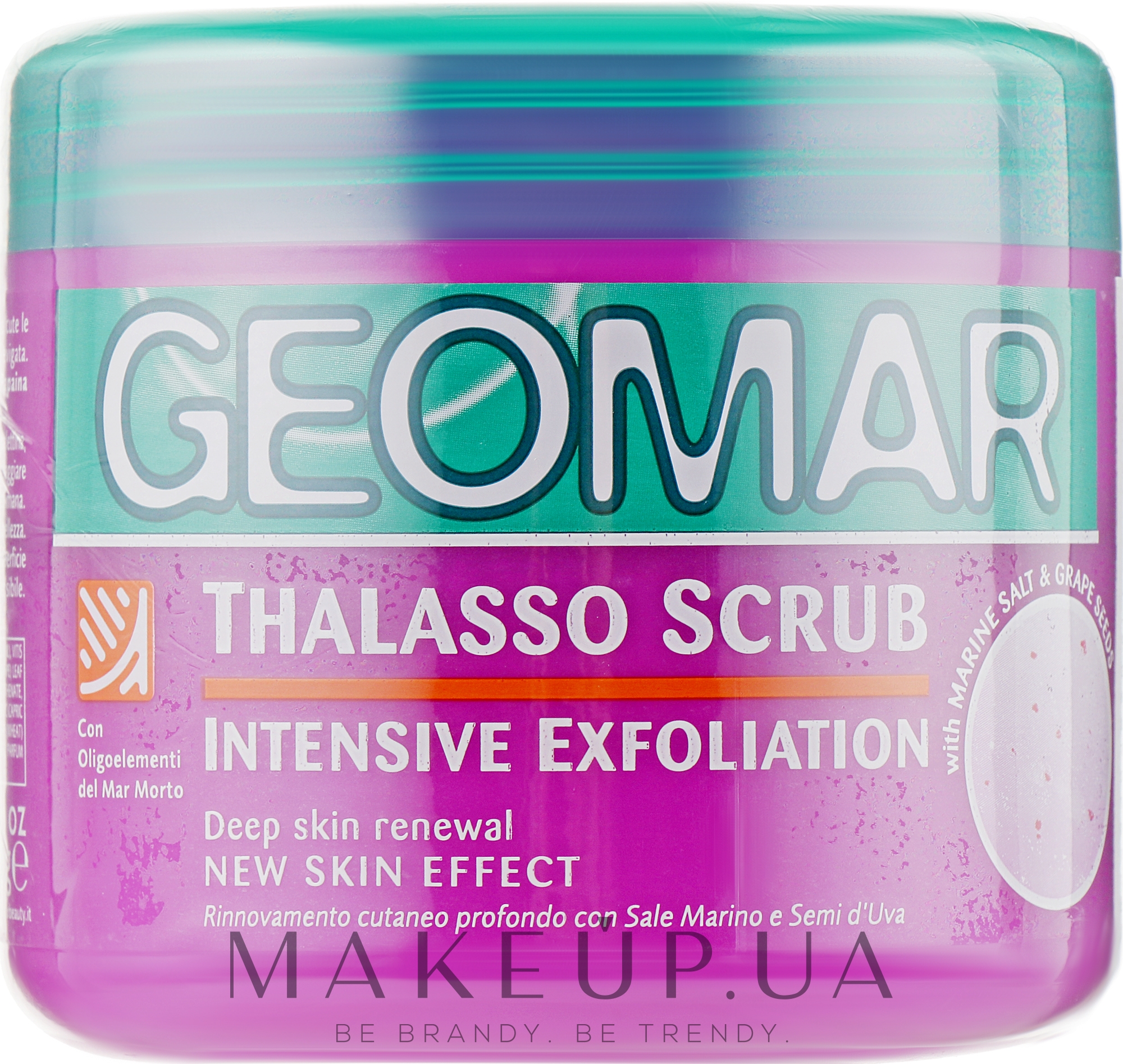 Таласо-скраб для тіла "Морська сіль і виноград" - Geomar Thalasso Scrub Intensive Exfoliation — фото 600g