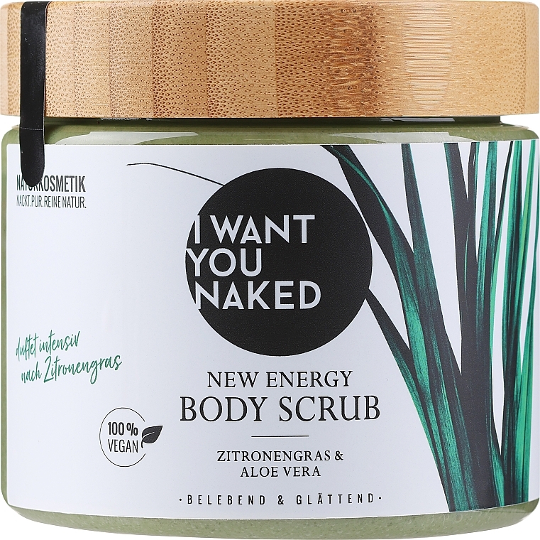 Скраб для тіла "Lemon Grass & Aloe Vera" - I Want You Naked New Energy Body Scrub — фото N1