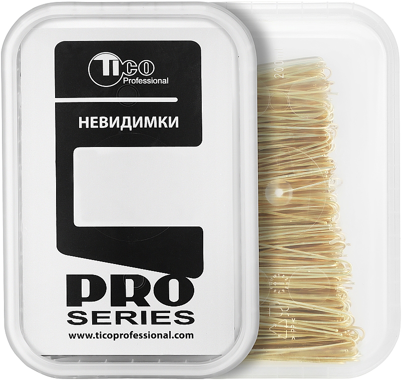 Шпильки для волос ровные 60мм, золотистые - Tico Professional — фото N2