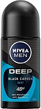 Духи, Парфюмерия, косметика Дезодорант шариковый для мужчин - NIVEA MEN Deep Black Carbon Beat Anti-Perspirant Roll-On