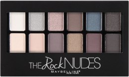 Духи, Парфюмерия, косметика Палетка теней для век из 12 оттенков - Maybelline New York The Rock Nudes Eye Shadow Palette 