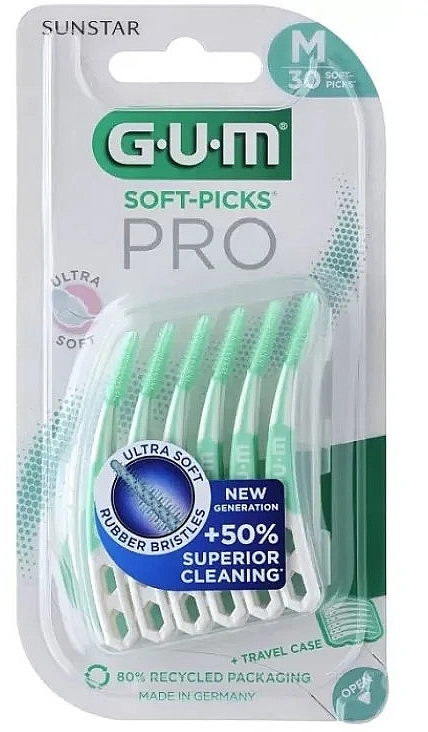 Набор межзубных щеток, мятные - G.U.M Soft-Picks Pro Medium — фото N1