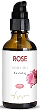 Органическое розовое масло для тела с эфирным маслом дамасской розы - Fagnes Aromatherapy Bio Rose Body Oil — фото N1