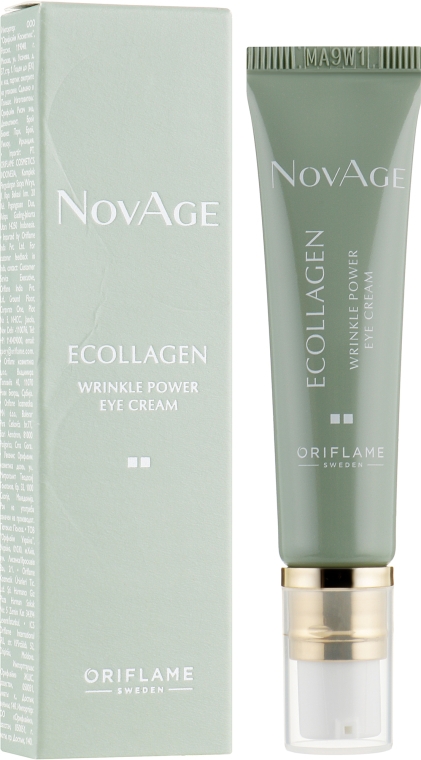 Крем для шкіри навколо очей проти зморшок - Oriflame NovAge Ecollagen Wrinkle Power Eye Cream — фото N1