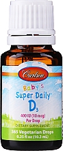 Витамин D3 - Carlson Labs Baby's Super Daily D3 — фото N1