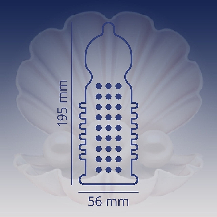 Презервативи латексні з силіконовою змазкою з крупними крапками та ребрами, 12 шт - Contex Extra Sensation — фото N4