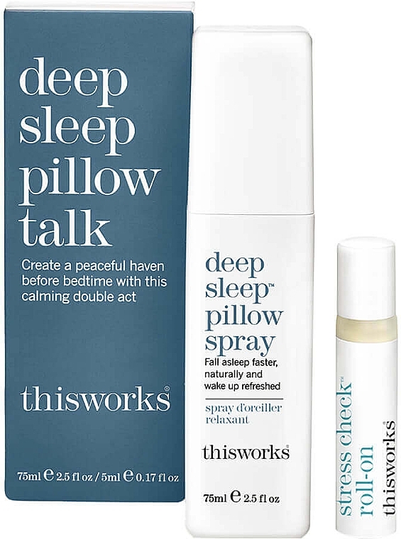 Набор - This Works Deep Sleep Pillow Talk Kit (mist/75ml + oil/5ml) — фото N1