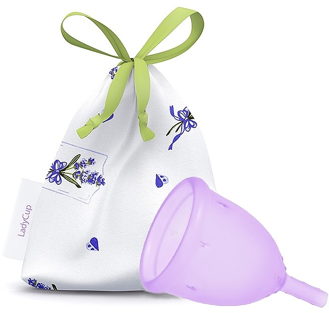 Менструальная чаша, размер S, прикосновение лаванды - LadyCup Touch of Lavender — фото N1