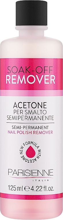 Рідина для зняття лака суперсильна - Parisienne Italia Nail Polish Remover Semipermanent — фото N1