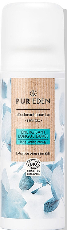 Дезодорант-спрей ждя чоловіків "Енергія" - Pur Eden Long Lasting Energy Deodorant — фото N1