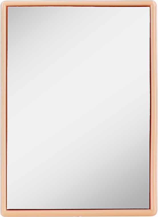 Карманное зеркальце 8.5х6 см, бежевое - Titania Square Pocket Mirror — фото N1