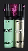 Набір для масажу та інтимного догляду - Mayur (b/oil/120ml + intim/oil/120ml) — фото N2