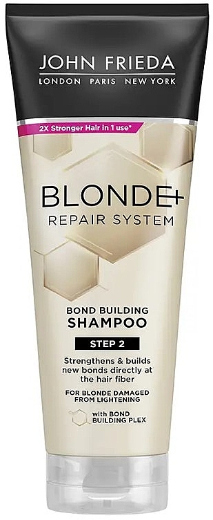 Відновлювальний шампунь - John Frieda Blonde+ Repair System Bond Building Shampoo — фото N1