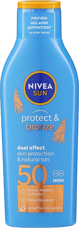 Солнцезащитный бальзам для загара - NIVEA Sun Protect & Bronze SPF50 Dual Effect — фото N1