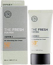 Духи, Парфюмерия, косметика Солнцезащитный крем - The Face Shop The Fresh For Men Oil Absorbing Sun Cream