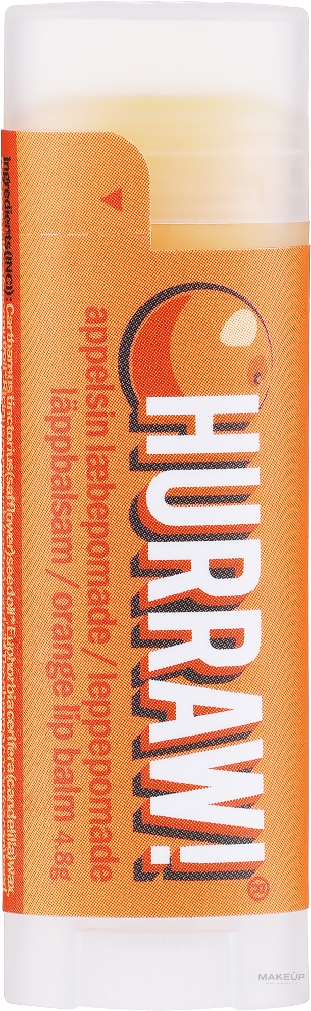 Бальзам для губ "Апельсин" - Hurraw! Orange Lip Balm — фото 4.8g