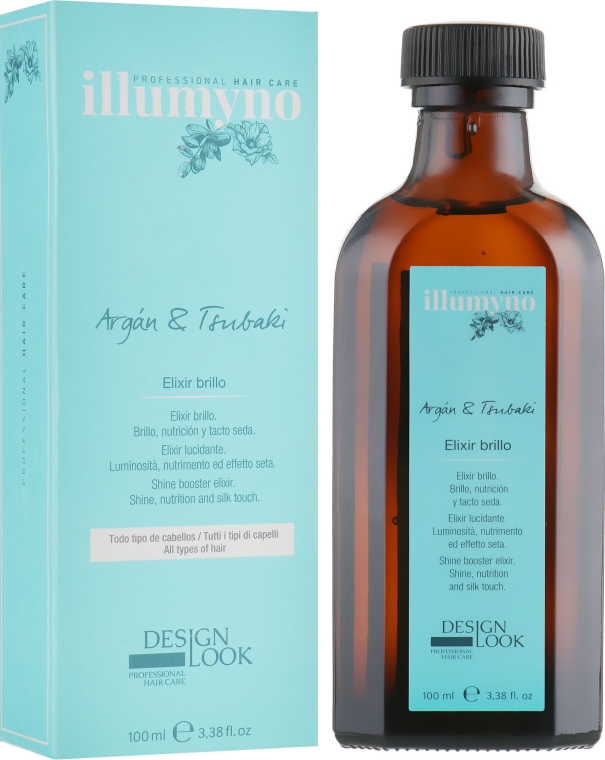 Сяйний еліксир для волосся "Арганія і цубакі" - Design Look Illuminate Shine Elixir — фото N1