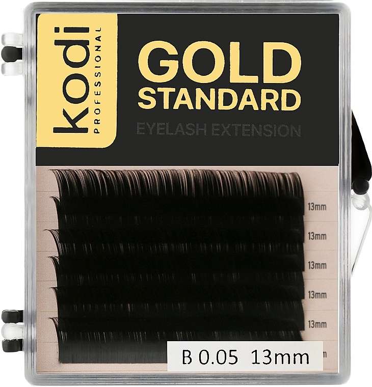 Накладные ресницы Gold Standart B 0.05 (6 рядов: 13 мм) - Kodi Professional — фото N1