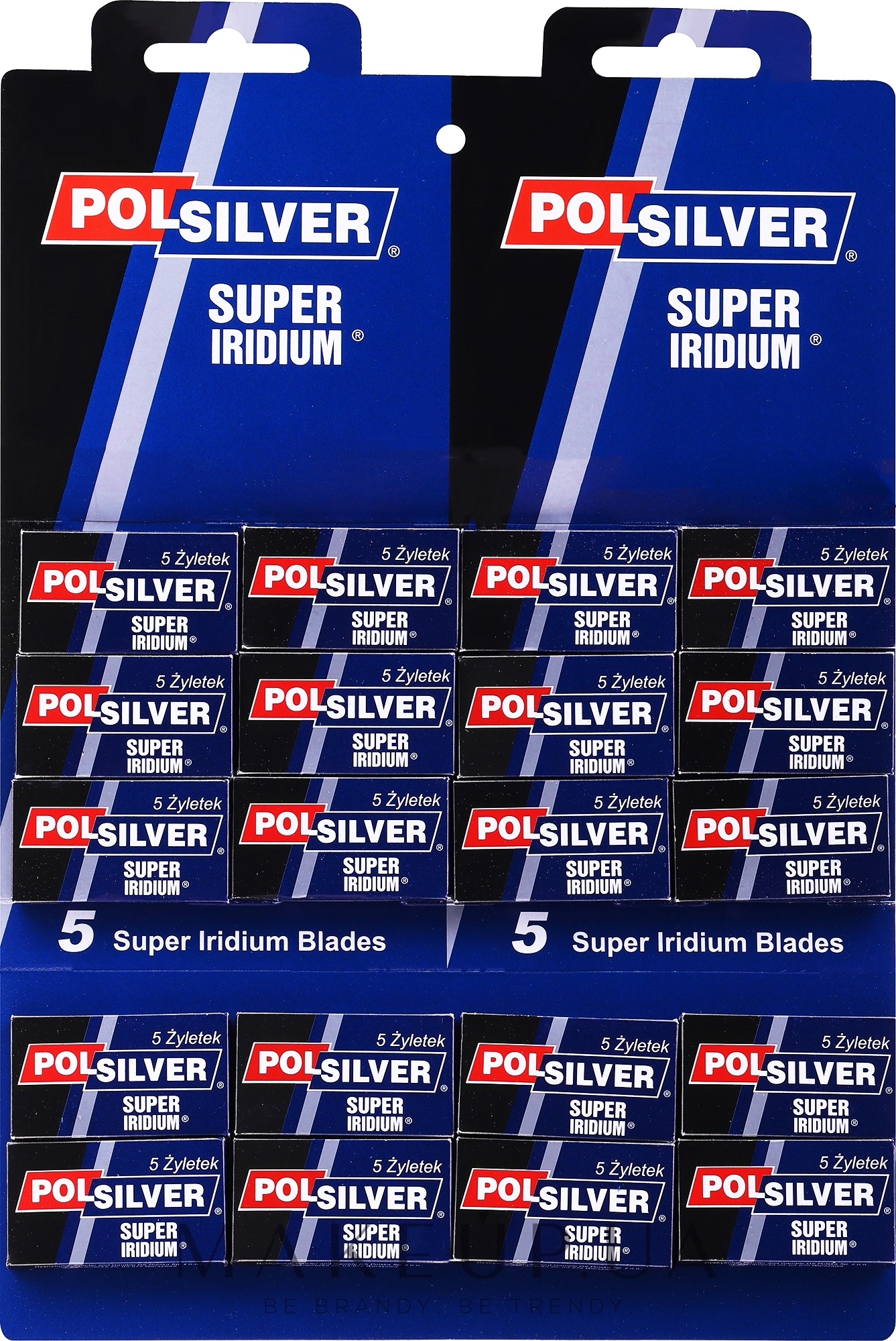 Набір лез - Polsilver Super Iridium Razor Blades — фото 100шт