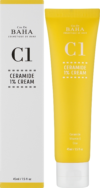 Крем для лица с керамидами - Cos De BAHA (C1) Ceramide 1% + Niacinamide Cream — фото N2