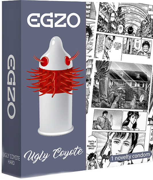 Презерватив с усиками "Ugly Coyote" - Egzo — фото N1