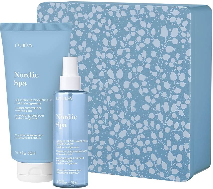 Набор - Pupa Nordic Spa Kit 2 2023 (scented/water/150ml + sh/gel/300ml + box) — фото N1