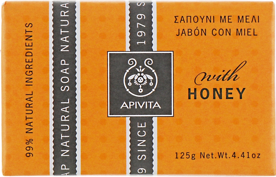Мило - Apivita Soap with honey — фото N1