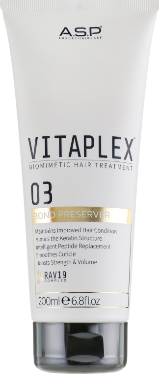 Средство для защиты волос 3 - ASP Vitaplex Biomimetic Hair Treatment Part 3 Bond Preserver — фото N2