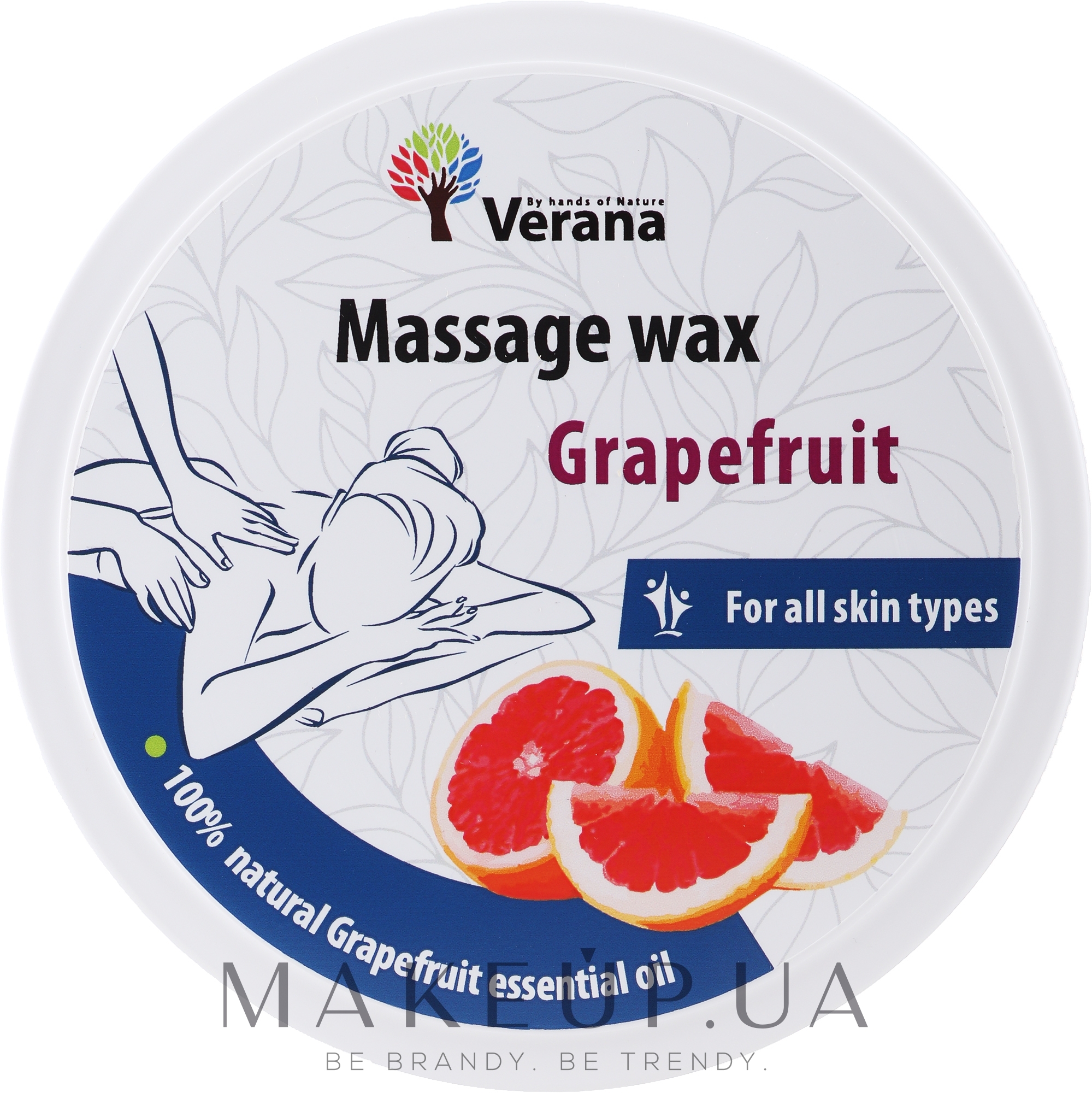 Віск для масажу "Грейпфрут" - Verana Massage Wax Grapefruit — фото 450g