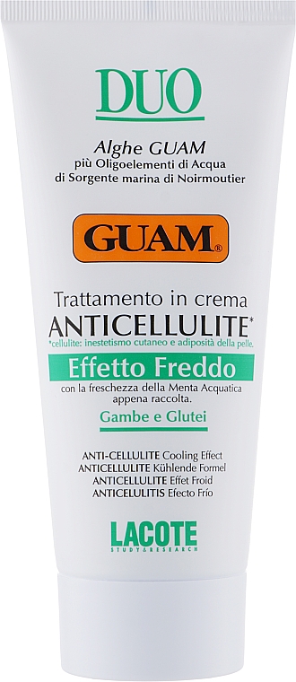 Антицеллюлитный крем с охлаждающим эффектом - Guam Duo Anti-Cellulite Treatment Cream