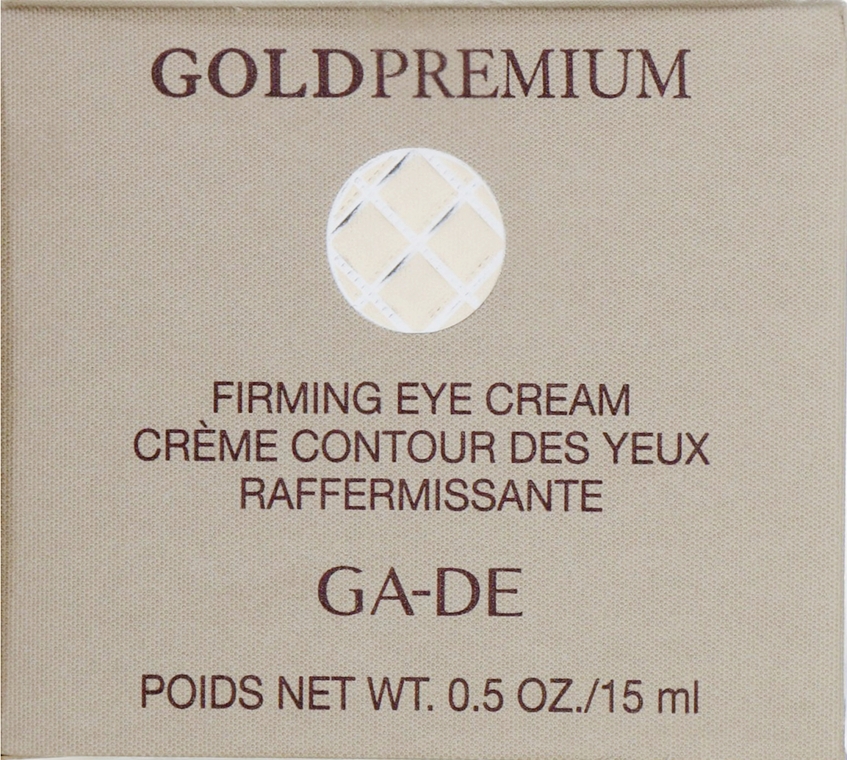 Зміцнювальний кремдля контурів очей - Ga-De Gold Premium Firming Eye Cream — фото N1