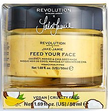 Парфумерія, косметика Маска для додання сяйва - Makeup Revolution Skincare X Jake Jamie Feed Your Face Coconut Mango & Chia Seed Mask