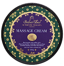 Масажний крем з олією рисових висівок і алое вера - Sabai Thai Jasmine Massage Cream — фото N1