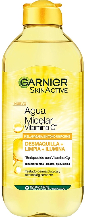 Мицеллярная вода с витамином С - Garnier Skin Active Vitamin C Micellar Water — фото N1