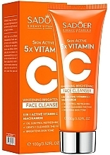 Пенка для умывания с витамином С - Sadoer 5X Vitamin C Facial Cleanser — фото N1