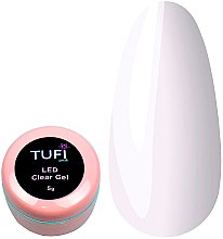 Гель для наращивания ногтей "Clear" - Tufi Profi Led Gel — фото N1