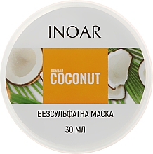 Маска для роста волос без сульфатов "Кокос & Биотин" - Inoar Bombar Coconut Mascara — фото N1