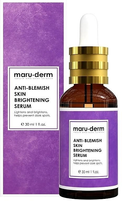 Відбілювальна сироватка для обличчя - Maruderm Cosmetics Anti-Blemish Skin Brightening Serum — фото N1