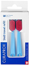 Набор сменных насадок для зубной щетки для путешествий CS 5460, голубые - Curaprox — фото N1