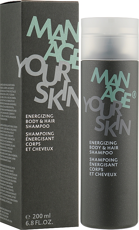 Шампунь для тела и волос - Manage Your Skin Energizing Body & Hair Shampoo — фото N2