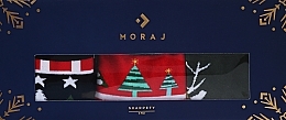Жіночі шкарпетки, 3 пари, новорічні візерунки - Moraj — фото N1