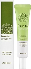 Крем для кожи вокруг глаз с экстрактом зеленого чая - 3W Clinic Green Tea Natural Time Sleep Eye Cream — фото N2